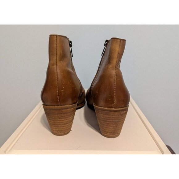 FRYE Women Size 9.5 Wheat Brown Leather Jennifer Seam Ankle Booties 3471729 - Picture 7 of 16